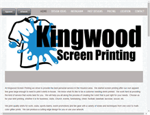Tablet Screenshot of kingwoodscreenprinting.com